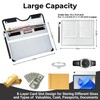 Jsngbse 6200°F Fireproof Document Bag with Lock, 15x 11.8 Inch