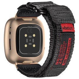 torbollo Watch Band Compatible with Versa 3/Versa 4/Sense/Sense 2, Robust Nylon Sport Adjustable Strap Military Tactical Style Replacement Strap for Men