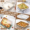 TeamFar Stainless Steel Lasagna Pan with Lid, 12.4x9.8x2 Inch Baking