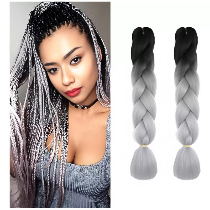 SYGIRLISH Extensiones 100% De Kanekalon Puro Para Trenzas Africanas Color
