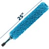 Hicavar Microfiber Flexible Ceiling Fan Duster with Washable Chenille Dusting