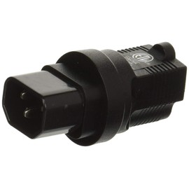 Ceptics IEC USA NEMA 5-15R to IEC 60320-C14 Adapter Plug - ETL Certified - Industrial Grade (IG-320),Black