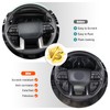 Car ABS Steering Wheel Moulding Cover Trims Stickers Compatible with