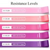 Resistance Loop Exercise Bands,[Set of 5] Skin-Friendly Resistance Fitness Exercise-Carrying