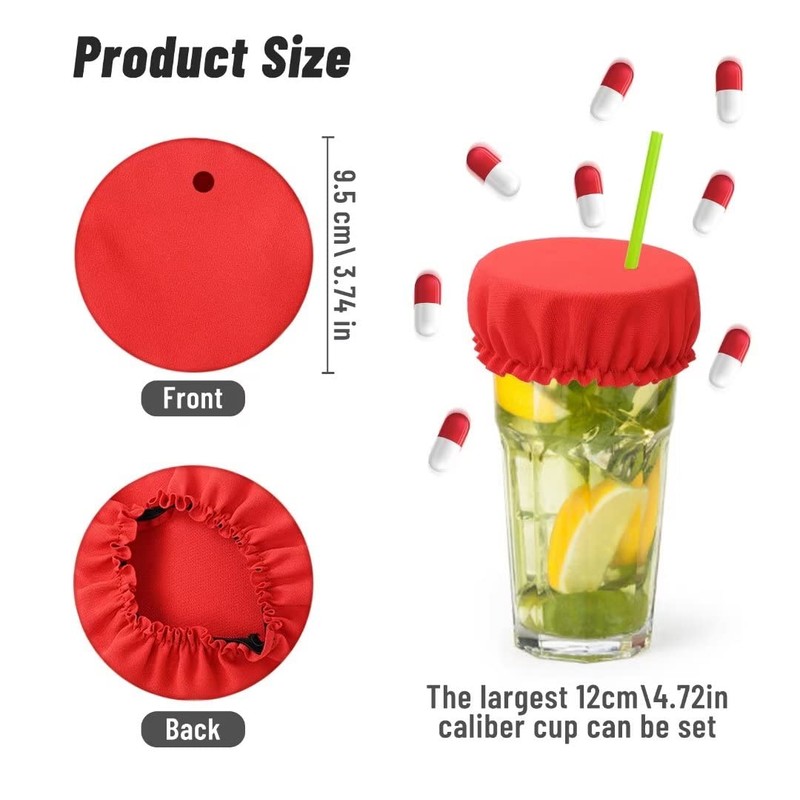 OYANIMO 5 Pcs Drink Covers for Alcohol Protection, Reusable Drink