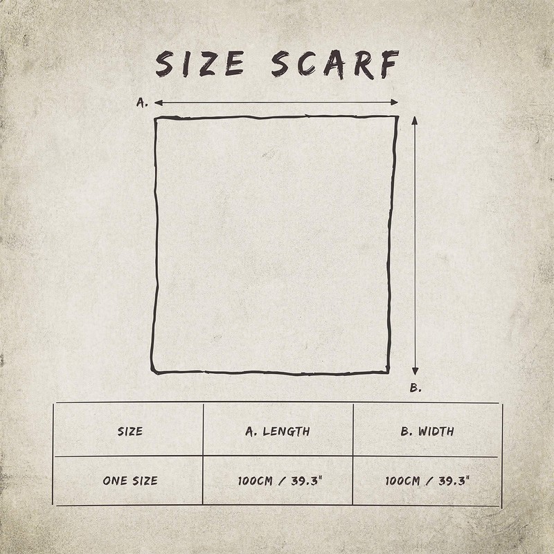 Superfreak® Cotton Cloth Scarf Shawl, 100 x 100 cm, 100%