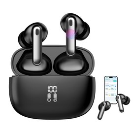 Chamequinho Earphone Translator, Bi-Directional Simultaneous Translation, Offline Compatible, High Precision, Lightweight, Directional Noise Reduction, Hands-free Talking, 150 Languages, Voice