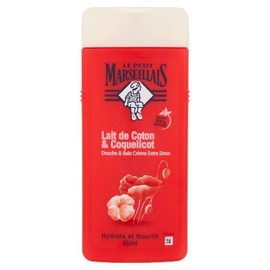 Le Petit Marseillais Cotton Milk and Cocricot Shower Cream French 22.0 fl oz (650 ml) Body Wash