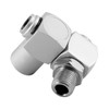 4pcs/Set Aluminum 1/4" Universal 360 Swivel Air Hose Connector Adapter