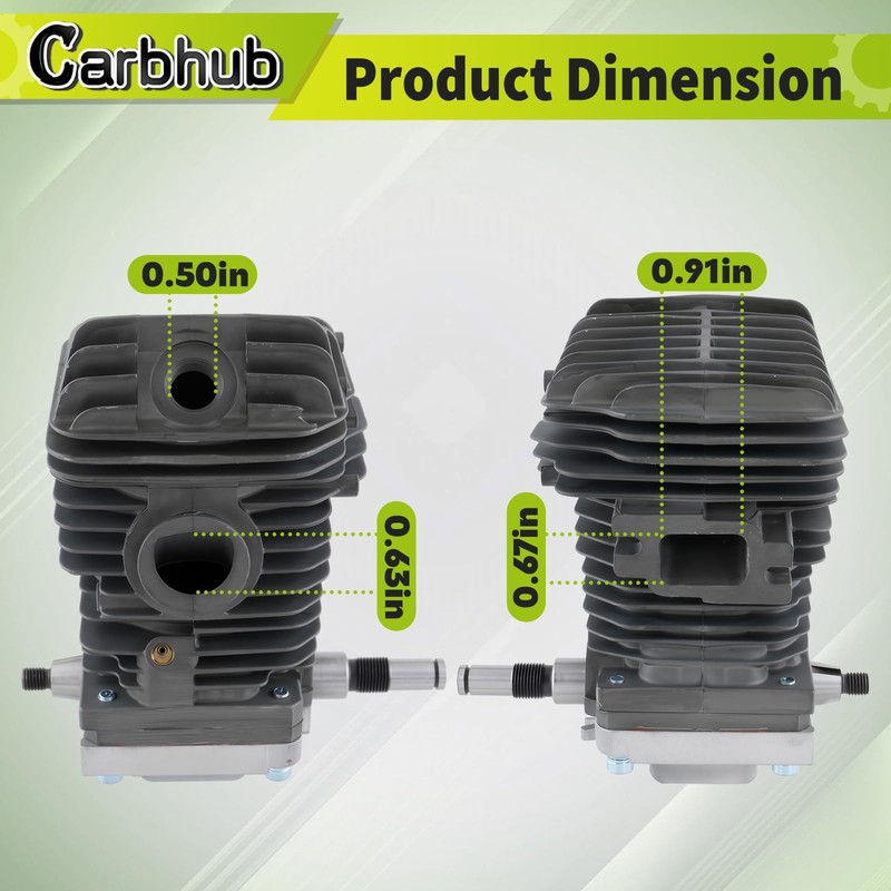 Carbhub 42.5mm Cylinder Assembly for STIHL 023 025 MS230 MS250