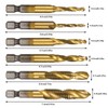 Girls'Love Talk 6PCS Thread Tap Drill Bit Set Hand Tap