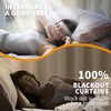 YoungsTex Short 100% Blackout Curtains for Bedroom 48 Inch Long,