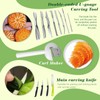 80-Piece Stainless Steel Fruit Carving Tools Set - Professional Watermelon