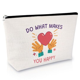 Inspirational Gifts for Women Makeup Bag Encouragement Present for Friends Mom Daughter Cosmetic Bag Inspirational Birthday Christmas Graduation Present Motivational Gifts for Women Travel Pouch