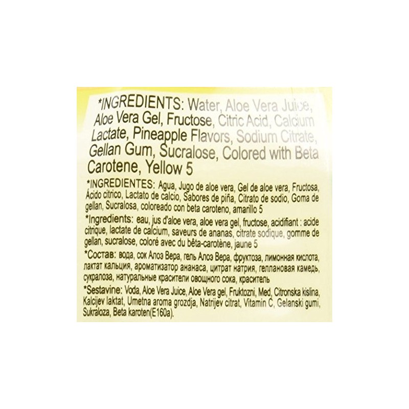 OKF Aloe Vera Drink Pineapple 16.9 Oz (Case of 10)