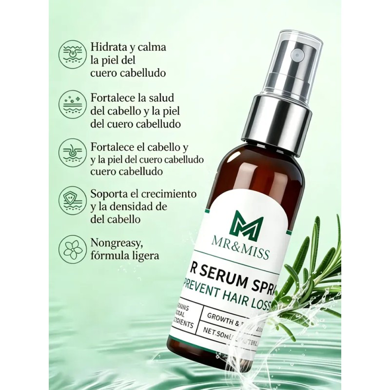 Sérum Crecimiento Cabello Calvicie Favorece Crecimiento 30ml
