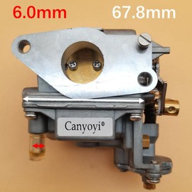 Canyoyi Carburetor Carb Assy for Yamaha 4-stroke 15hp F15 Outboard Engine Handle Starter 66M-14301-00 66M-14301-11 6D4-14301-00 2001 2002 2003 23-159