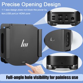 Metal VESA Mount and Under Desk Mount for HP USB-C Dock G5 Wall Mount,Designed for Docking Station Mounting Holder Compatible with HP USB-C Dock G5, (Black Holder Only)