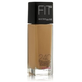 Maybelline Fit Me Dewy and Smooth Liquid Foundation, SPF 18, 240 Golden Beige...