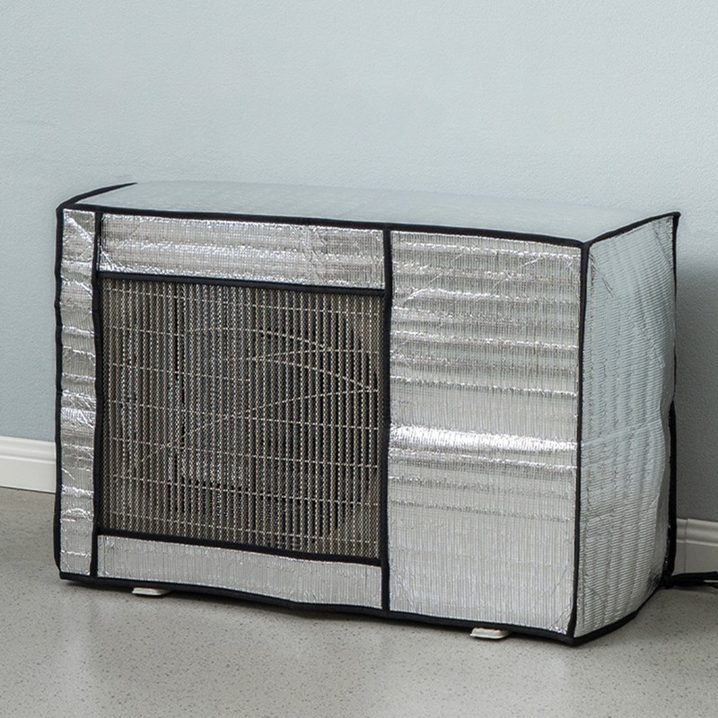 Silver AC Unit Cover Air Conditioner Unit Aluminum Foil Dustproof