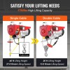 Electric Hoist Crane Winch 1760 Lbs 328 Ft Wireless Remote