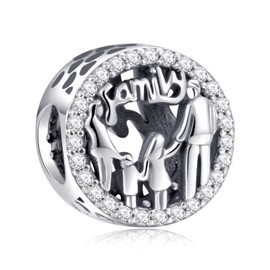 LaMenars Number 18 21 30 50 Charms for 925 Sterling Silver for Women Bracelets & Necklaces Dangle Pendant for Birthday Christmas Valentine's Day Mother's Day for Girls, Silver