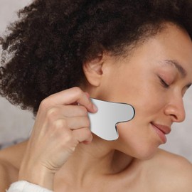 Sha Muscle Scraper - Muscle Relief Stainless Steel Scraping Massage Board,Perfect Fit Scraping Massage Tool for Beauty Salon, Business Trip, Home, and Travel