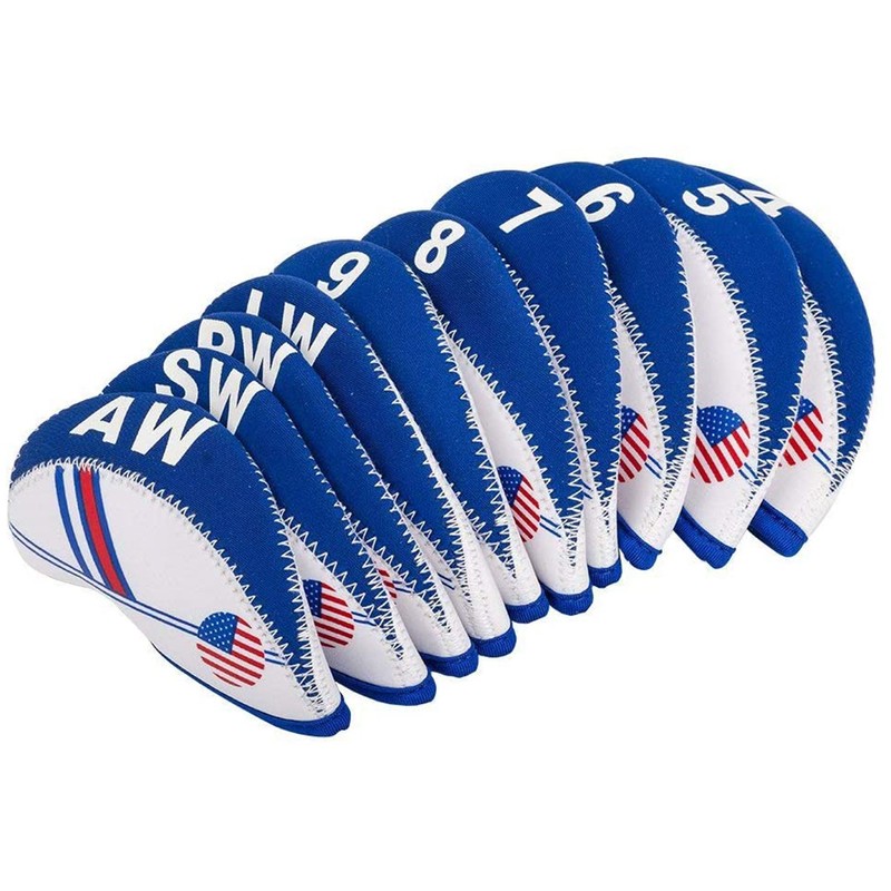 10pcs/set Irons Club Head Covers Iron Protective Head Covers