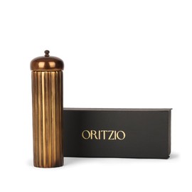 ORITZIO 10" Brass Pepper Grinder – Heavy 2lb Gold Pepper Mill, Elegant Brass Kitchen Accessory & Gift for Foodies, Teacher Gift, Father’s Day Gift, or Housewarming Gift