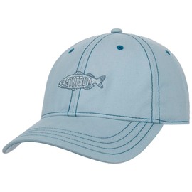 Stetson Washed Canvas Fish Cap - Plain Hat - Sporty Baseball Cap - UV Protection 40 - Cotton Cap for Men and Women - Spring/Summer, lightblue