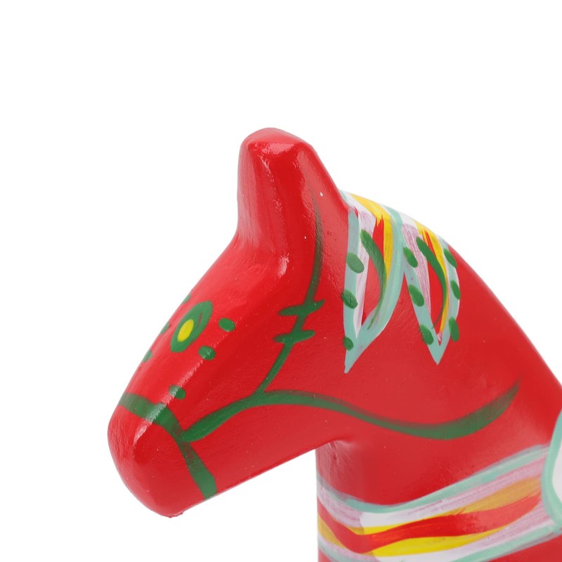 Tonysa 1 Pair Swedish Wooden Dala Horse Statue Figurine for
