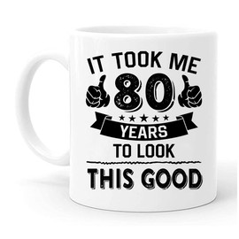Vivulla68 80th Birthday Mug 80th Birthday, 80 Year Old Birthday Gifts For Men, 80th Birthday Gifts For Dad 80 Year Old Birthday Gifts For Women, 1942 Birthday Gifts For Women