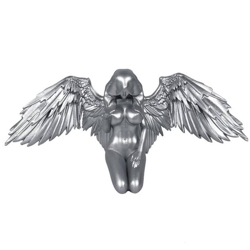 Interior Kneeling Angel Wing Ornaments Craft Mythical Character Decoration with