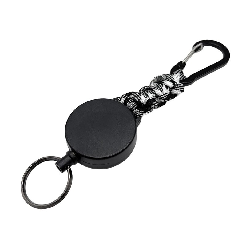 A-CRAFT Reel Keychain, Extends to 23.6 inches (60 cm), Key