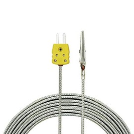 PerfectPrime TL0500, K-Type Sensor Probes Alligator Clip Probe for K-Type Probe Thermocouple Sensor & Meter in Temperature Range from upto 500 °C