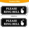 Molain 2PCS Please Ring Bell Sign, Self-Adhesive Ring Doorbell Sign
