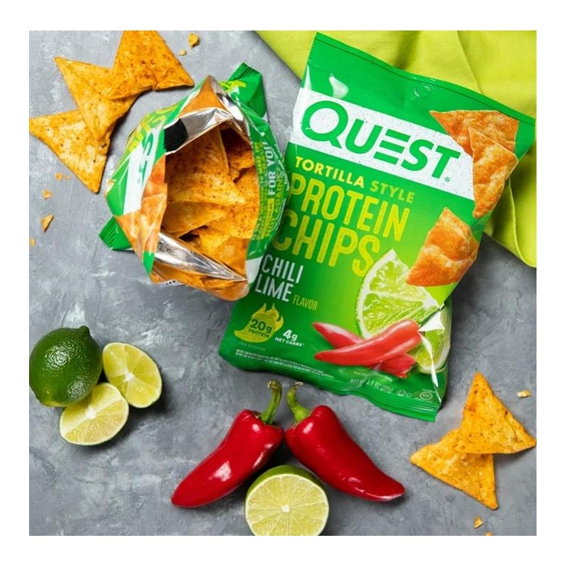 Quest Tortilla Style Protein Chips with 20g of Protein, Chili