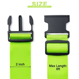 Hoewina Luggage Straps for Suitcases 4 Pack TSA Approved Travel Essentials Luggage St...