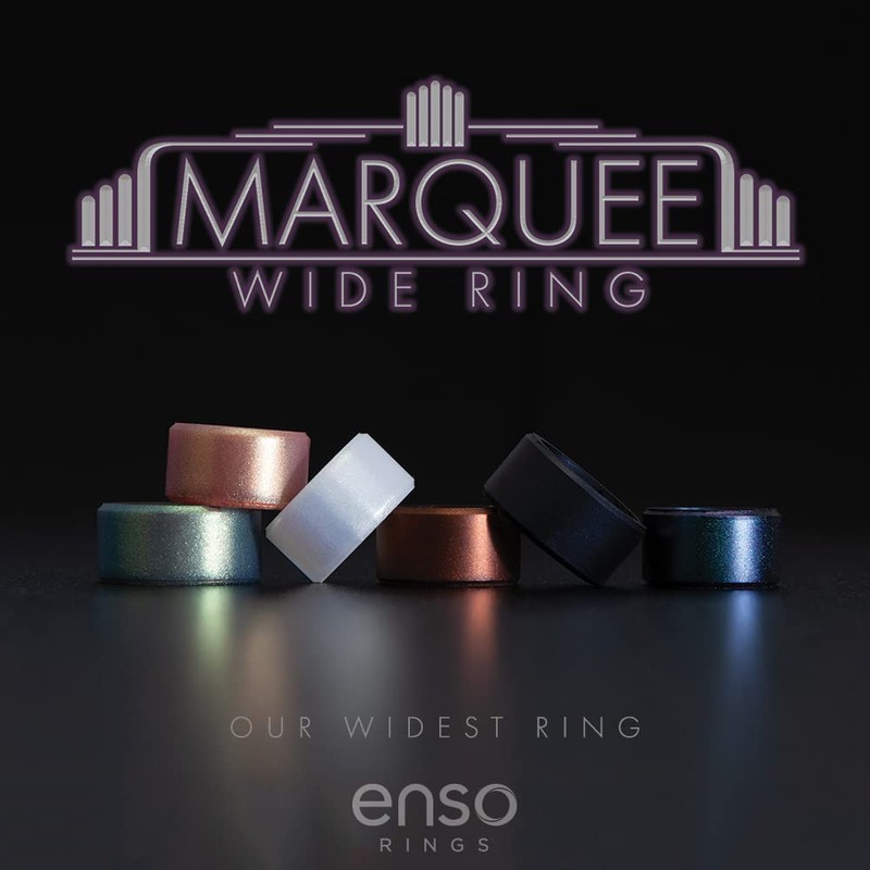 Enso Rings Marquee Silicone Rings, Wide Ring Collection, Comfortable and