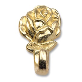 OOK 53510 Rose Push Pins, Tool-Free Lightweight Hangers, Brass, (2 Piece)