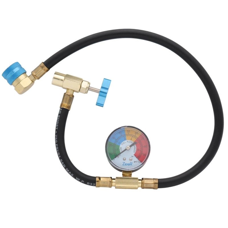 ZeroR® Refrigerant Recharge Kit | 24" HD Can Tap Gauge
