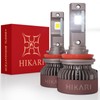 HIKARI WINGS H11 Foglight, 60000LM Pure White 6000K LED Bulbs,