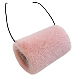 SUIOPPYUW Cozy Faux Fur Hand Muffs Women Winter Warm Fuzzy Muffler Faux Fur Hand Muffs Women Winter Warmer Fuzzy Pouch Furry, E