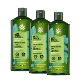 Yves Rocher | Set Shampoo Anticaspa | Sin Sulfatos | Incluye 3 de 300 ml c/u