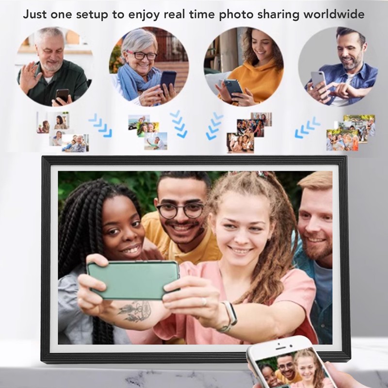 10.1 Inch WiFi Digital Picture Frame 32GB Storage HD IPS