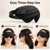 3D Contoured Sleep Eye Mask for Sleeping & Travel –