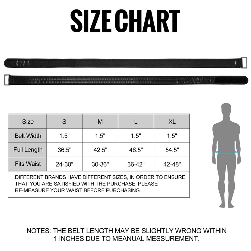 VISMIX Inner/EDC Belt 1.5" Hook Liner Inner Belt Fit Inside