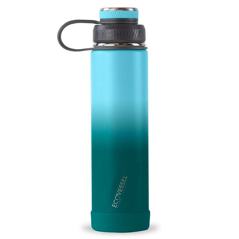 EcoVessel Boulder Triple Insulated Bottle 709ml, Black Shadow