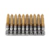 10 Titanium-Plated Non-Slip Bits 50Mm Long (Ph2 Head Type) PH2