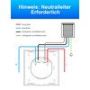 Maxcio WLAN Touch Roller Shutter Switch for Smart Home with